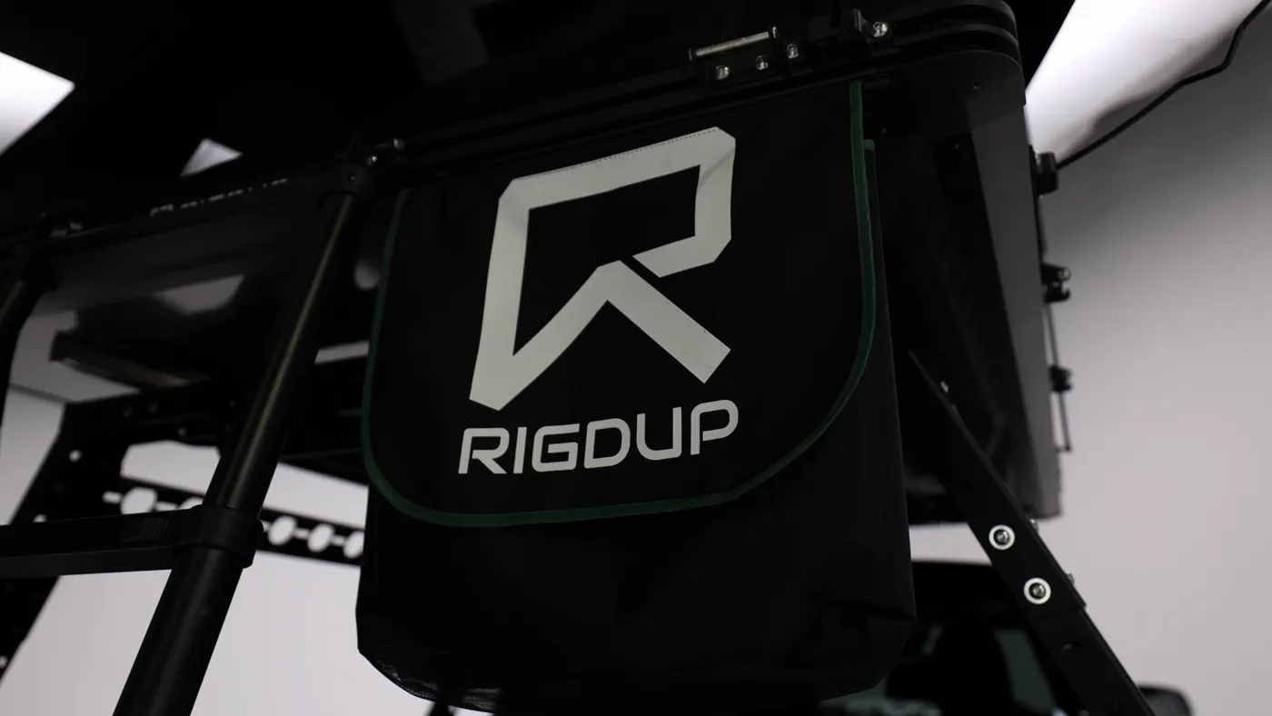 Rigdup shoe bag hanging from the tent