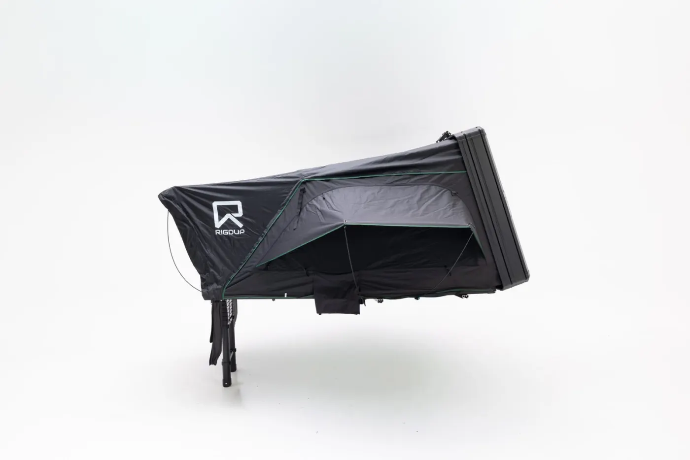 Nomad 1.8M fold-out open over the side, held up by the ladder
