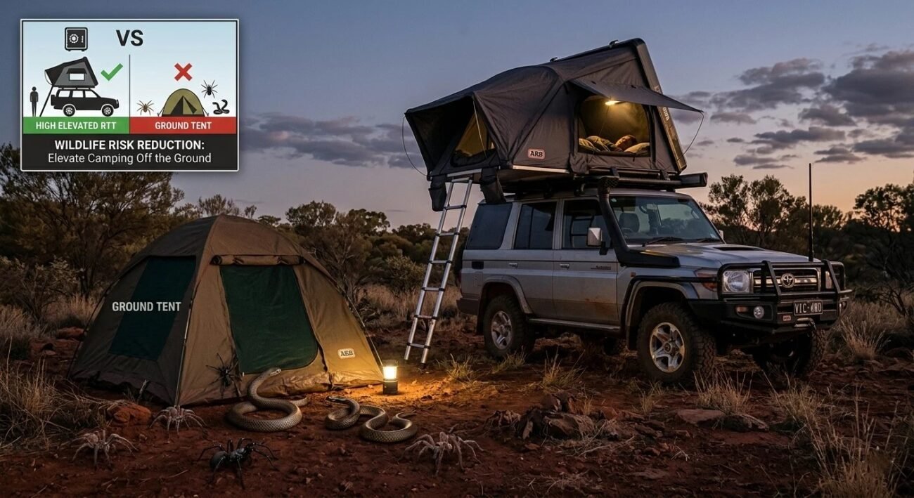 Are You Actually Safer from Snakes and Spiders in a Roof Top Tent