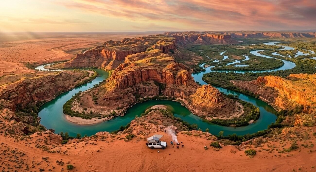 aerial view of Kimberley outback