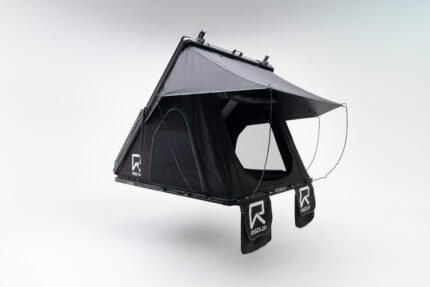RIGDUP Tent 1.4 hard-shell rooftop tent open deployed angled view